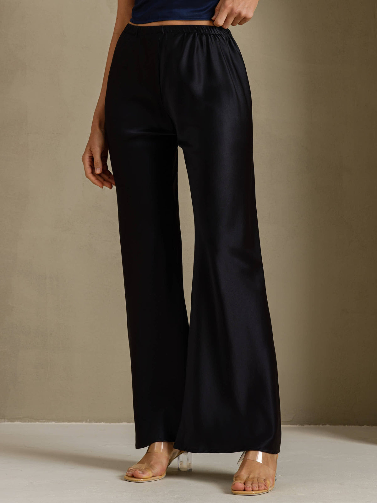 [Nero] SilkSilky-IT Pantaloni da donna 001