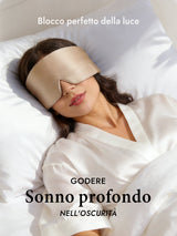 [Beige] SilkSilky-IT Mascherina da Notte 003