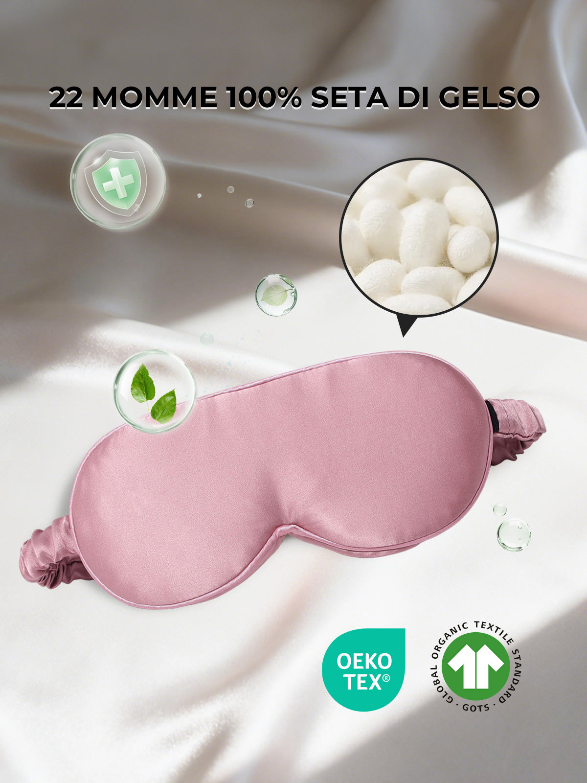 [Malva Pallido] SilkSilky-IT Seta pura Eye Mask 002