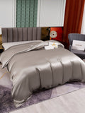 SilkSilky IT 25Momme Seta pura Duvet Cover Grigio 005