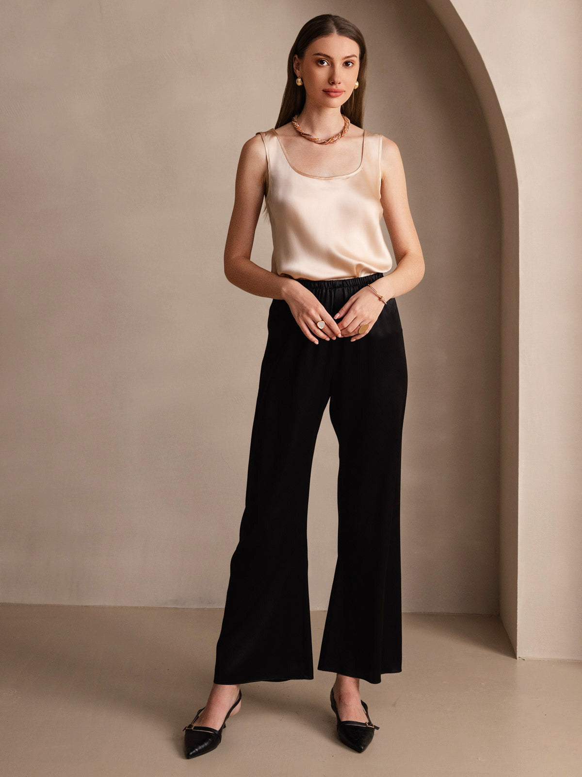 [Champagne] SilkSilky-IT 19Momme Seta Camisoles 007