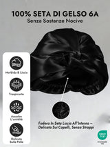 [Nero] SilkSilky-IT Cuffia di seta 003