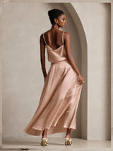 [Toscana] SilkSilky-IT Spaghetti Strap Cowl Neck Cami 002