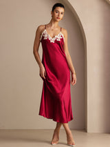 [Vino] SilkSilky-IT Sleeveless V Neck Vestiti da donna 001