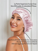 [Rosa Chiaro] SilkSilky-IT Cuffia di seta 003