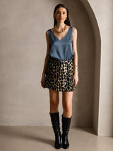 [Verde Petrolio Intenso] SilkSilky-IT Sleeveless V Neck Cami 005
