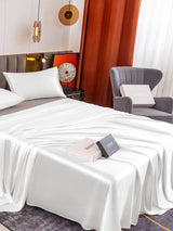 [Bianco] SilkSilky-IT 19Momme Set di biancheria da letto 004