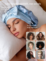 [Cielo Blu] SilkSilky-IT Cuffia di seta 004