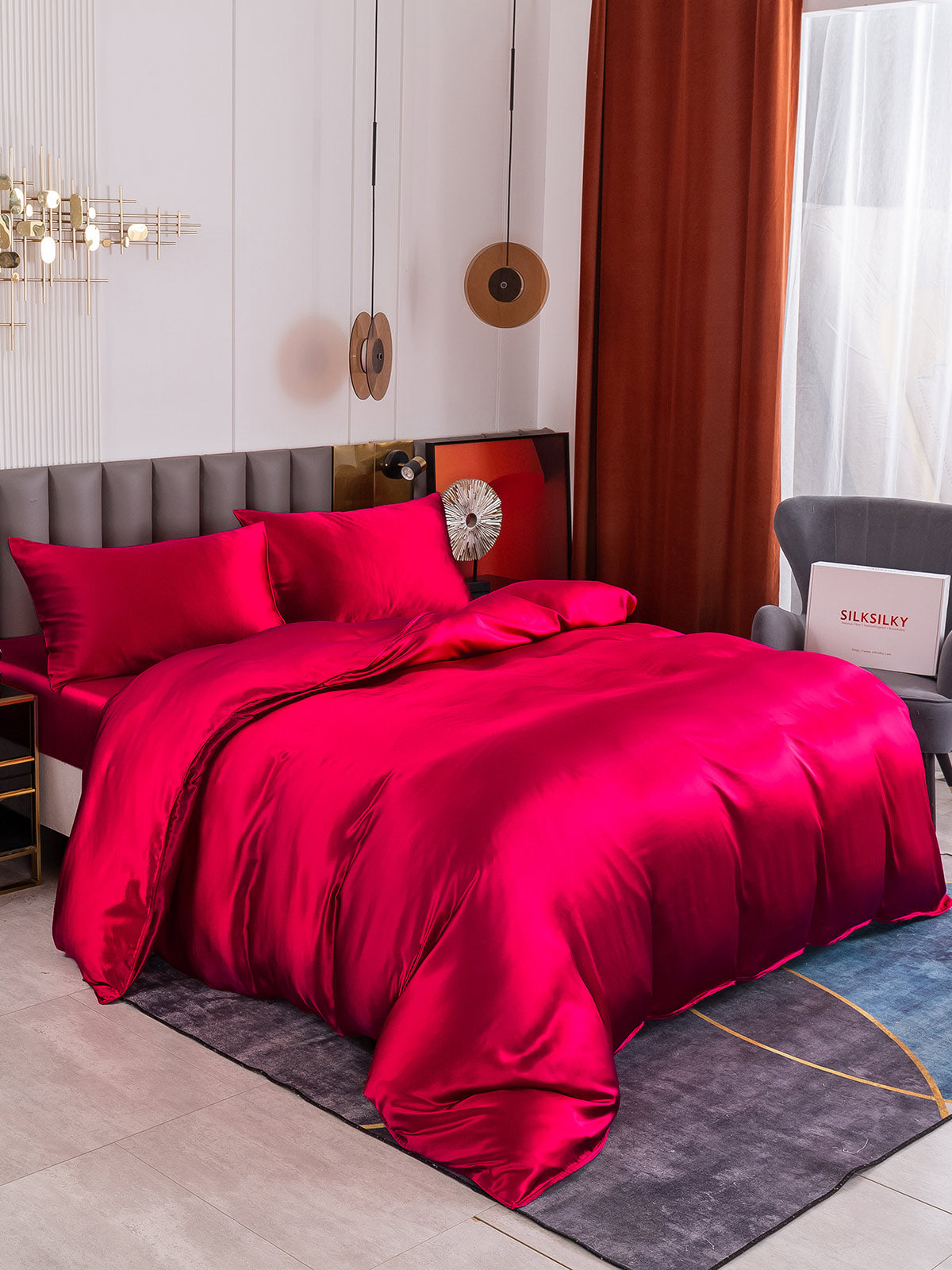 [Vino] SilkSilky-IT 19Momme Seta pura Bedding Set 005