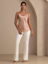 [Toscana] SilkSilky-IT Spaghetti Strap V Neck Cami 006