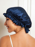 SilkSilky-IT Seta pura Sleep Cap BluAcuro 001