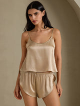 [Oro Champagne] SilkSilky-IT Spaghetti Strap Set di Bretelle 007