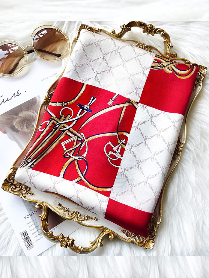 [P022] SilkSilky-IT Seta pura Scarf 003,