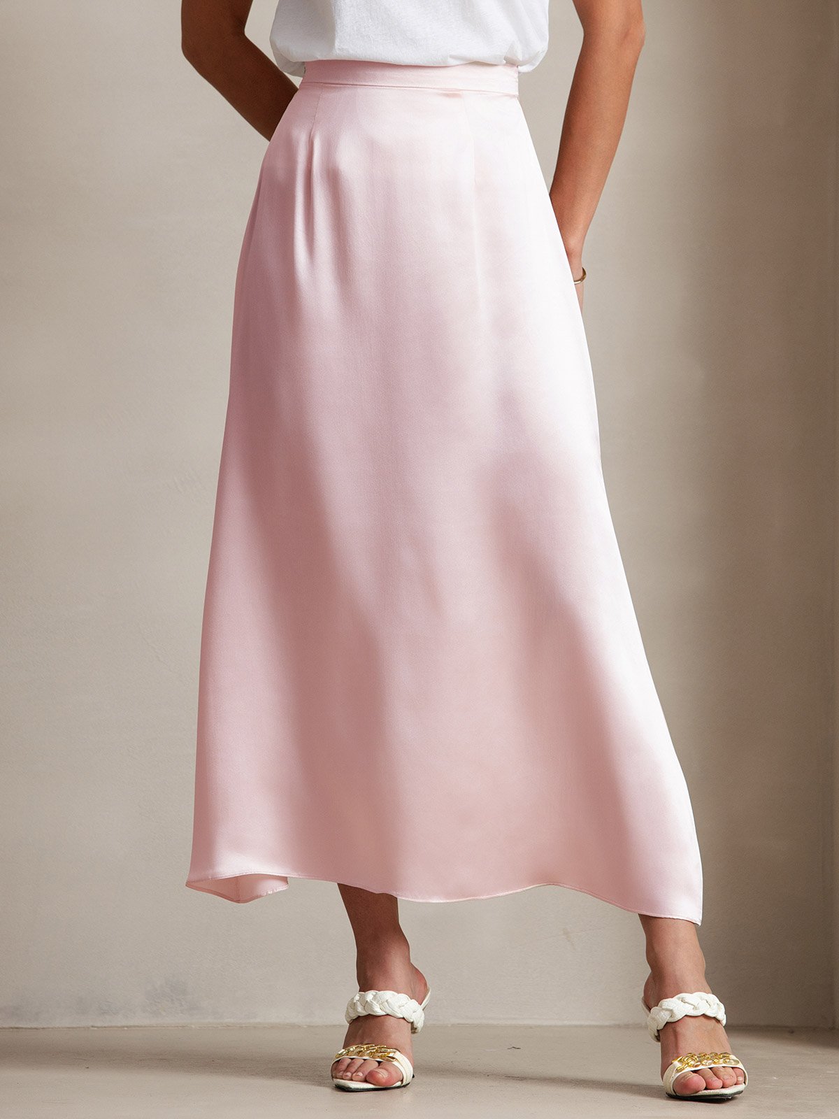 [Rosa] SilkSilky-IT 19Momme Seta Skirt 003
