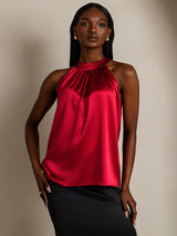 [Vino] SilkSilky-IT Sleeveless Halter Magliette donna 001