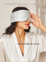 [Argento] SilkSilky-IT Mascherina da Notte 005