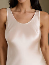 [Beige] SilkSilky-IT Sleeveless Vestiti da donna 004