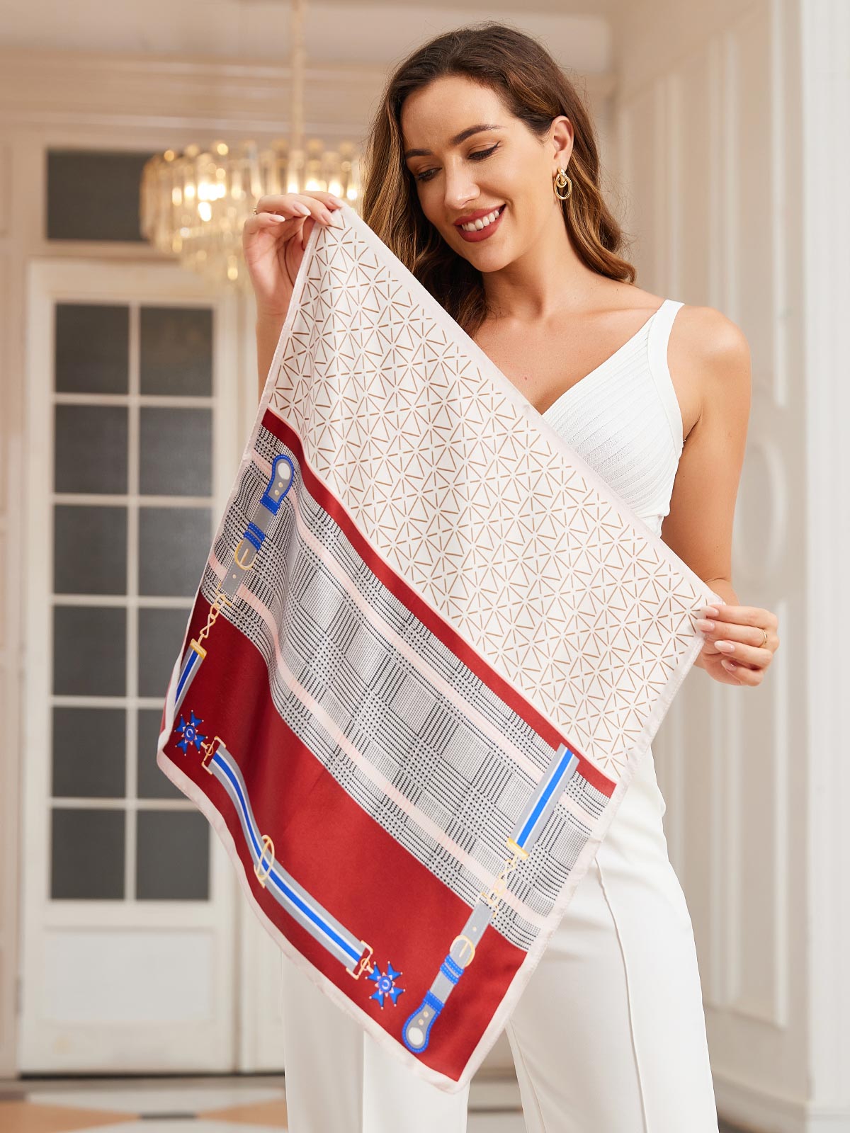 [P037] SilkSilky-IT Seta pura Scarf 003,