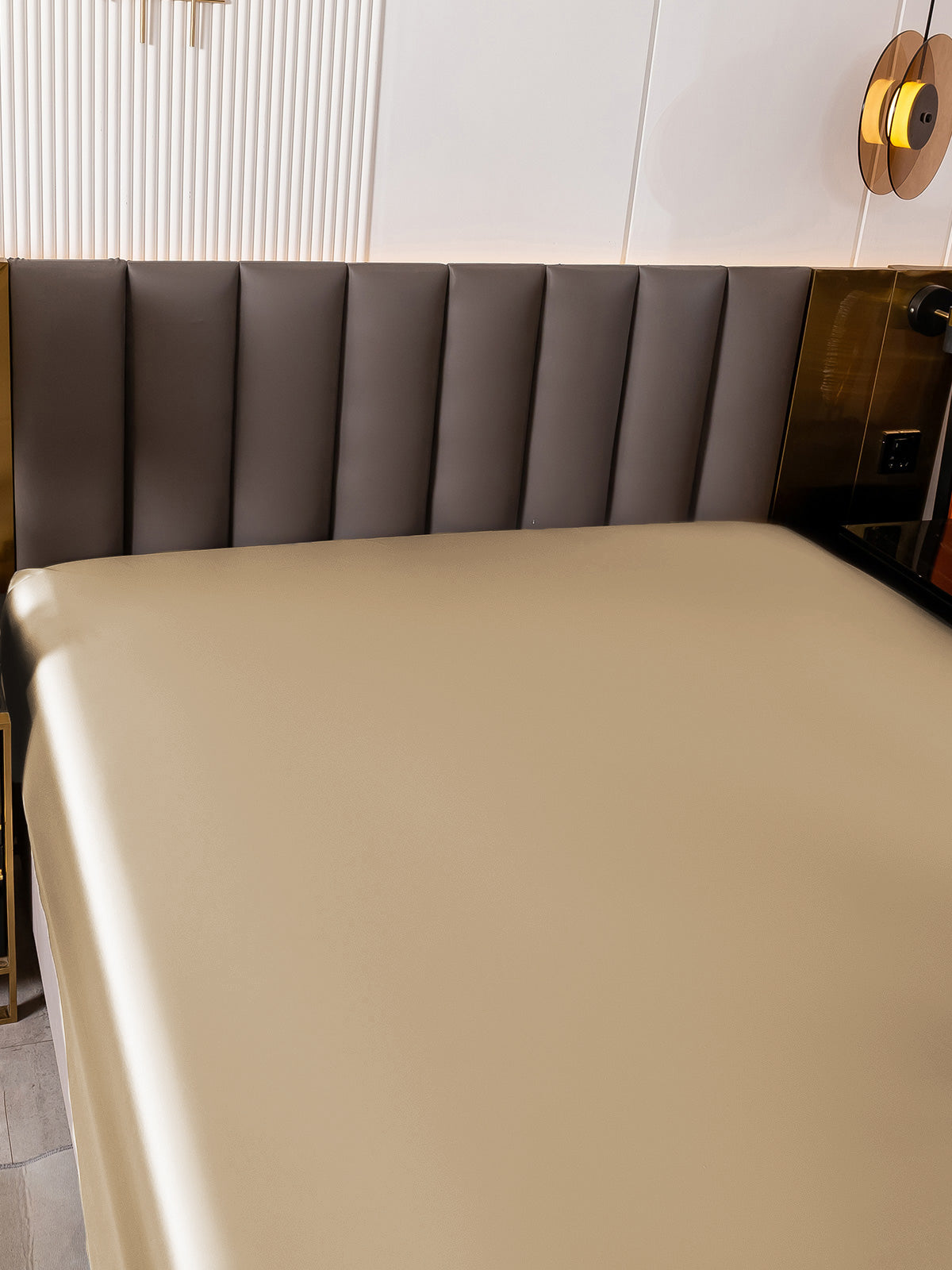 [Beige] SilkSilky-IT 19Momme Sheet 006