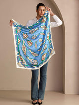 [Pesce Blu] SilkSilky-IT Scarf 003