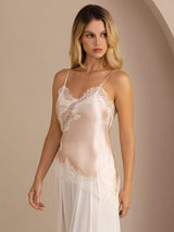 [Rosa] SilkSilky-IT Spaghetti Strap V Neck Cami 003