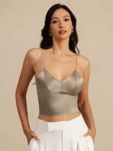 [Cachi] SilkSilky-IT Spaghetti Strap V Neck Cami 001