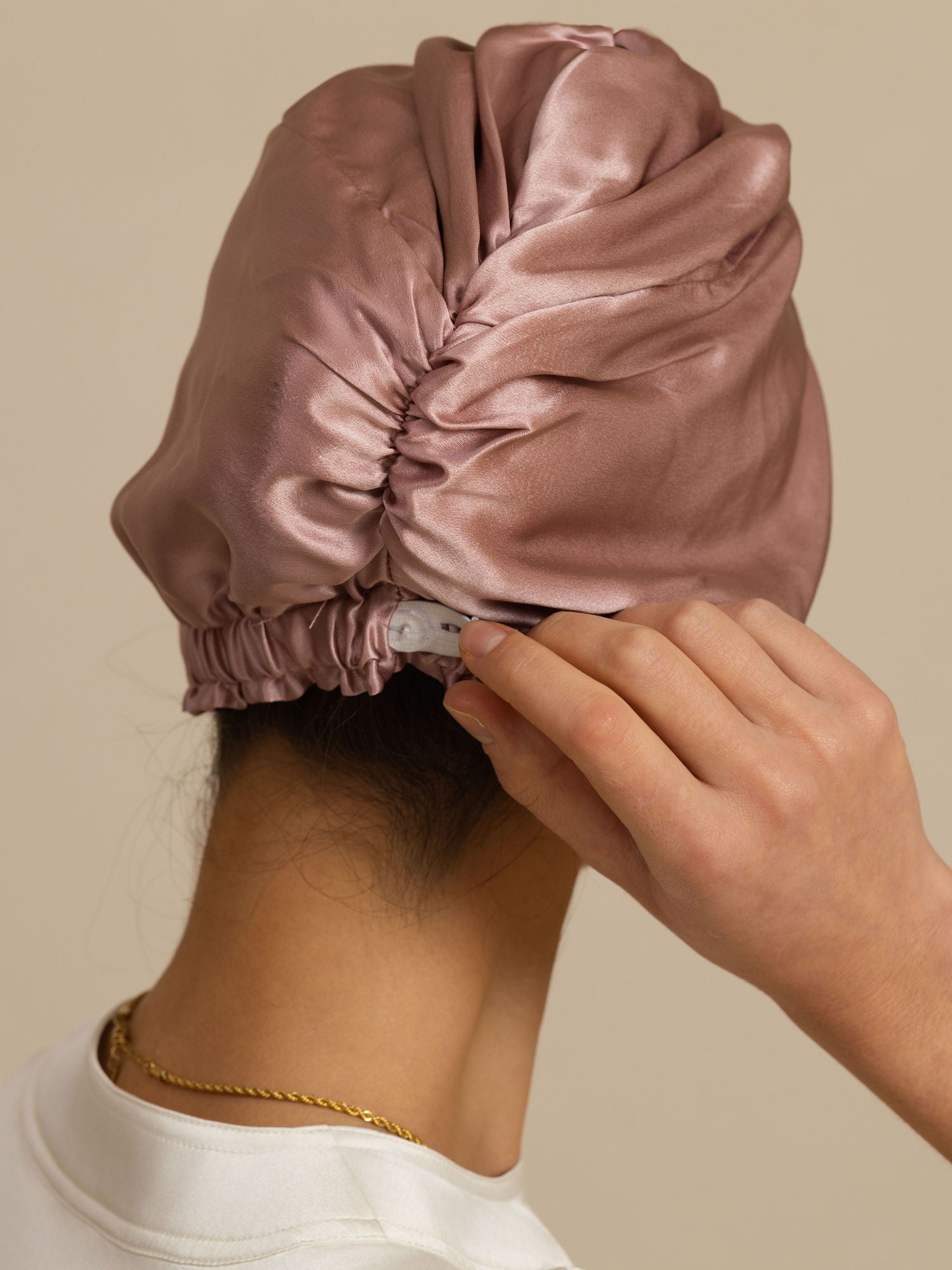 [Malva Pallido] SilkSilky-IT 22Momme Cuffia di seta 002