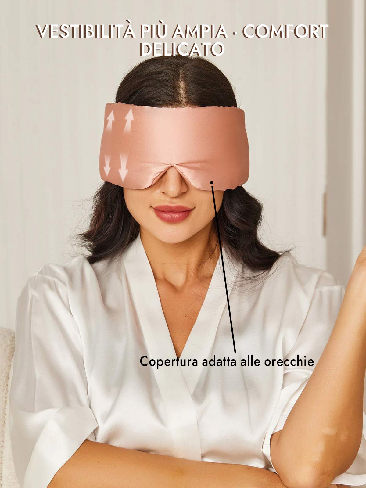 [Rosa] SilkSilky-IT Mascherina da Notte 005