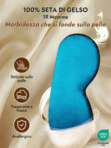 [Verde Acqua] SilkSilky-IT Mascherina da Notte 003