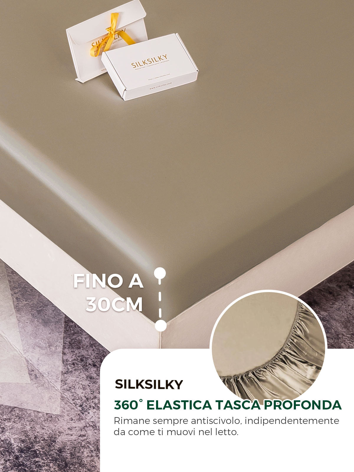 [Cachi] SilkSilky-IT 19Momme Seta pura Bedding Set 004