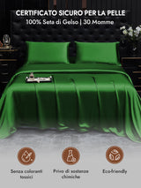 [Verde Scuro] SilkSilky-IT 30Momme Federa 007
