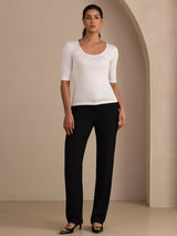 [Bianco] SilkSilky-IT Half Sleeve Magliette donna 007