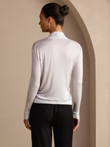 [Grigio] SilkSilky-IT Long Sleeve Bluse 002