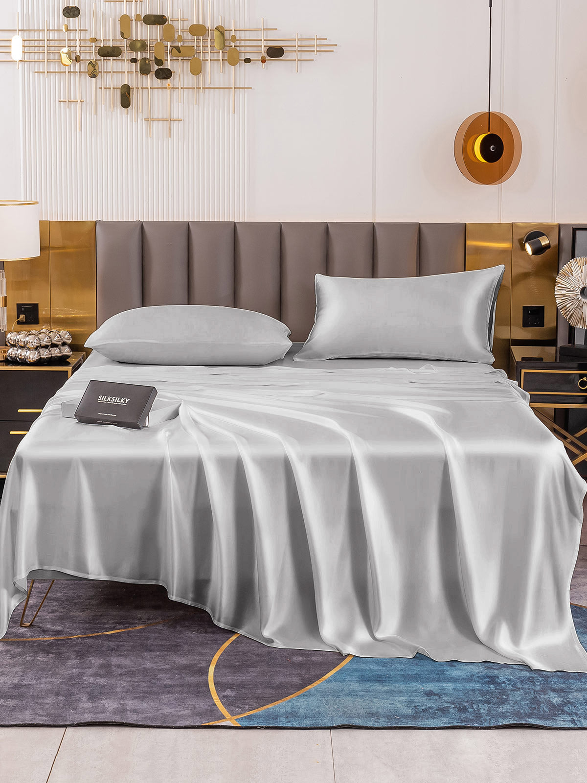 [Argento] SilkSilky-IT 19Momme Seta pura Bedding Set 002