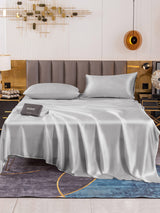 [Argento] SilkSilky-IT 19Momme Set di biancheria da letto 002