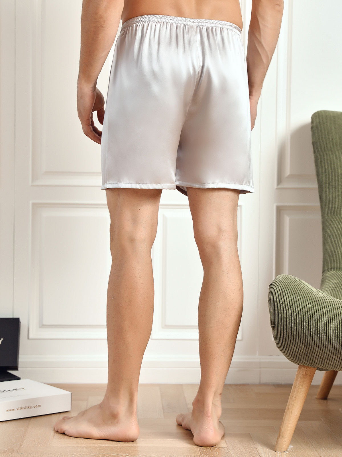 [Argento] SilkSilky-IT 19Momme Mens Sleep Bottoms 002