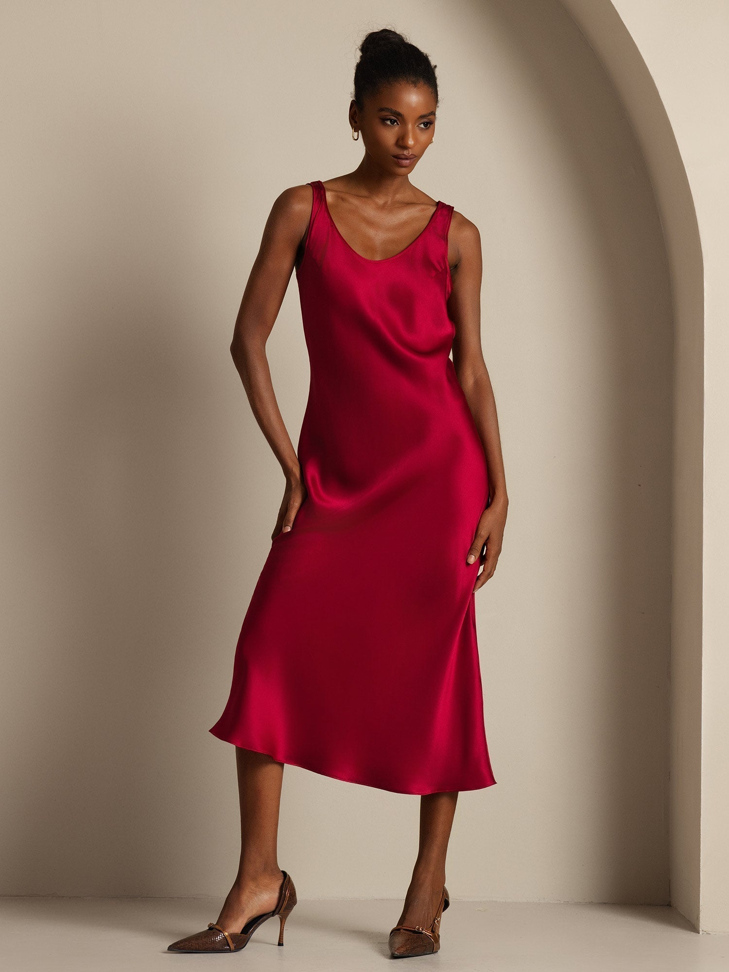 [Vino] SilkSilky-IT Seta pura Dress 004,