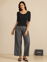[Nero] SilkSilky-IT Half Sleeve Magliette donna 007