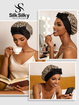 [Leopardo] SilkSilky-IT Cuffia di seta 005