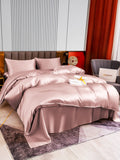 SilkSilky IT 22Momme Seta pura Bedding Set Argento 003