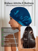 [Verde Acqua] SilkSilky-IT Cuffia di seta 004