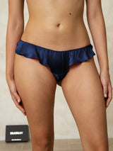 [Blu Scuro] SilkSilky-IT Mutandine da donna 004
