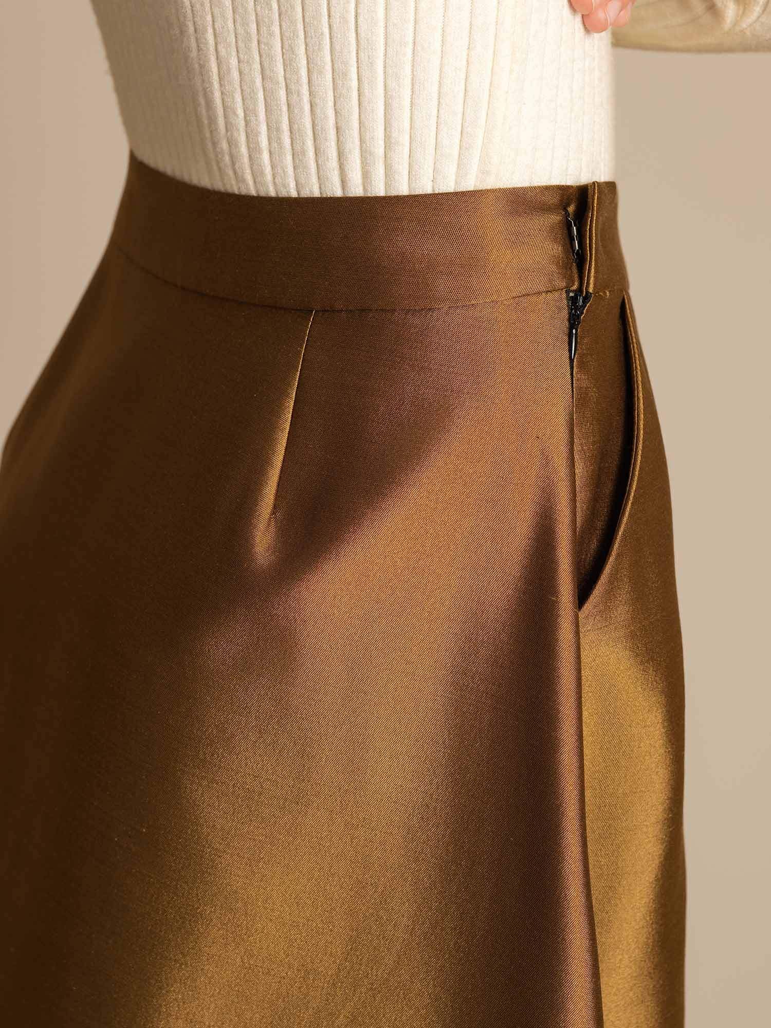[Bronzo] SilkSilky-IT 32Momme Seta Skirt 004,