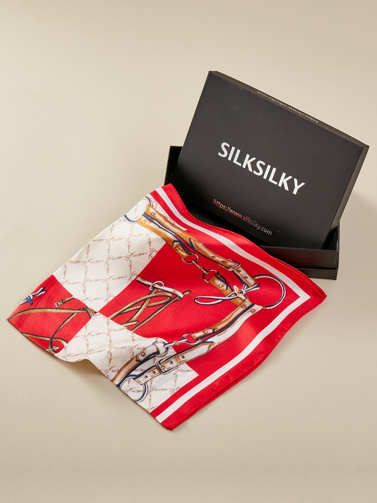 SilkSilky IT Seta pura Scarf RossoScuro 001