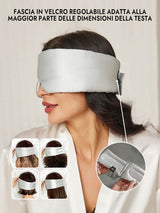 [Argento] SilkSilky-IT Mascherina da Notte 004
