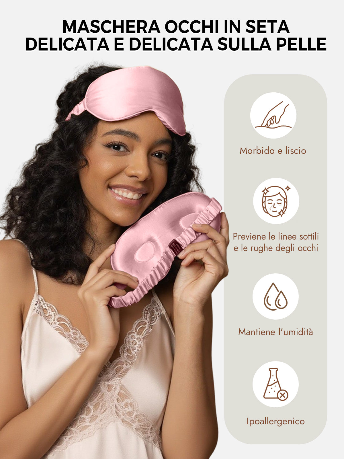 [Malva Pallido] SilkSilky-IT Seta pura Eye Mask 003