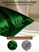 [Verde Scuro] SilkSilky-IT 30Momme Federa 006