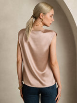 [Toscana] SilkSilky-IT Cap Sleeve Round Neck Magliette donna 002