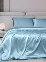 [Azzurro] SilkSilky-IT 19Momme Set di biancheria da letto 001