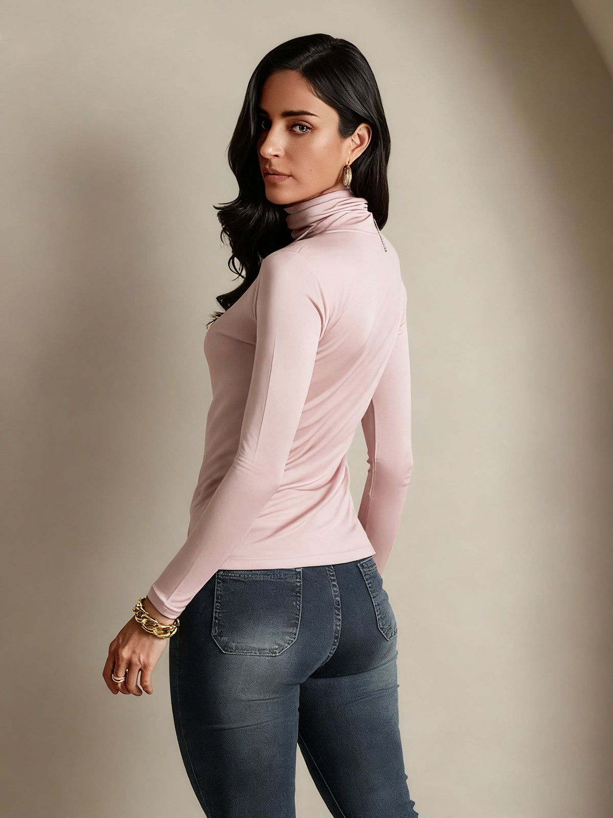 [Rosa Corallo] SilkSilky-IT Seta Womens T-Shirt 002,